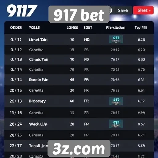Comparativo de odds no 917 bet
